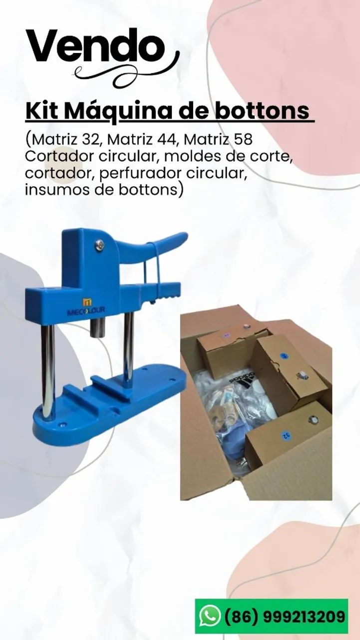 Vendo Maquina de Bottons