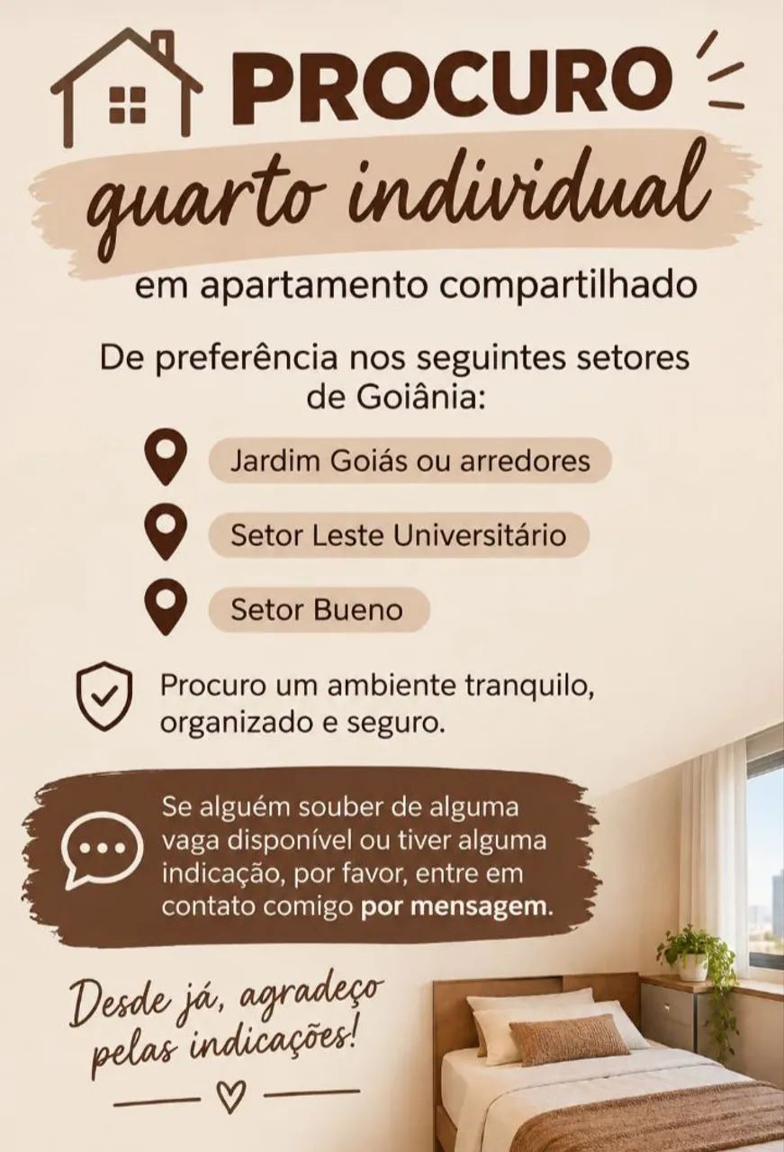 Procuro Quarto individual 