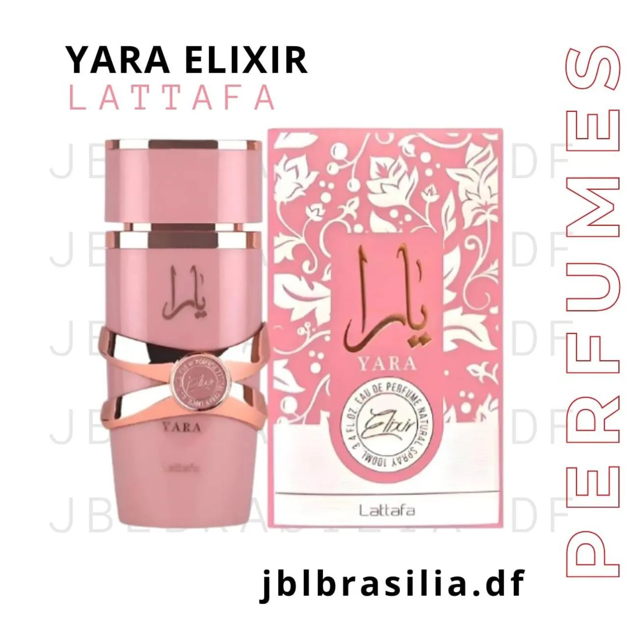 PERFUME YARA ELIXIR LATTAFA 100ML EAU DE PARFUM FEMININO ORIGINAL LACRADO