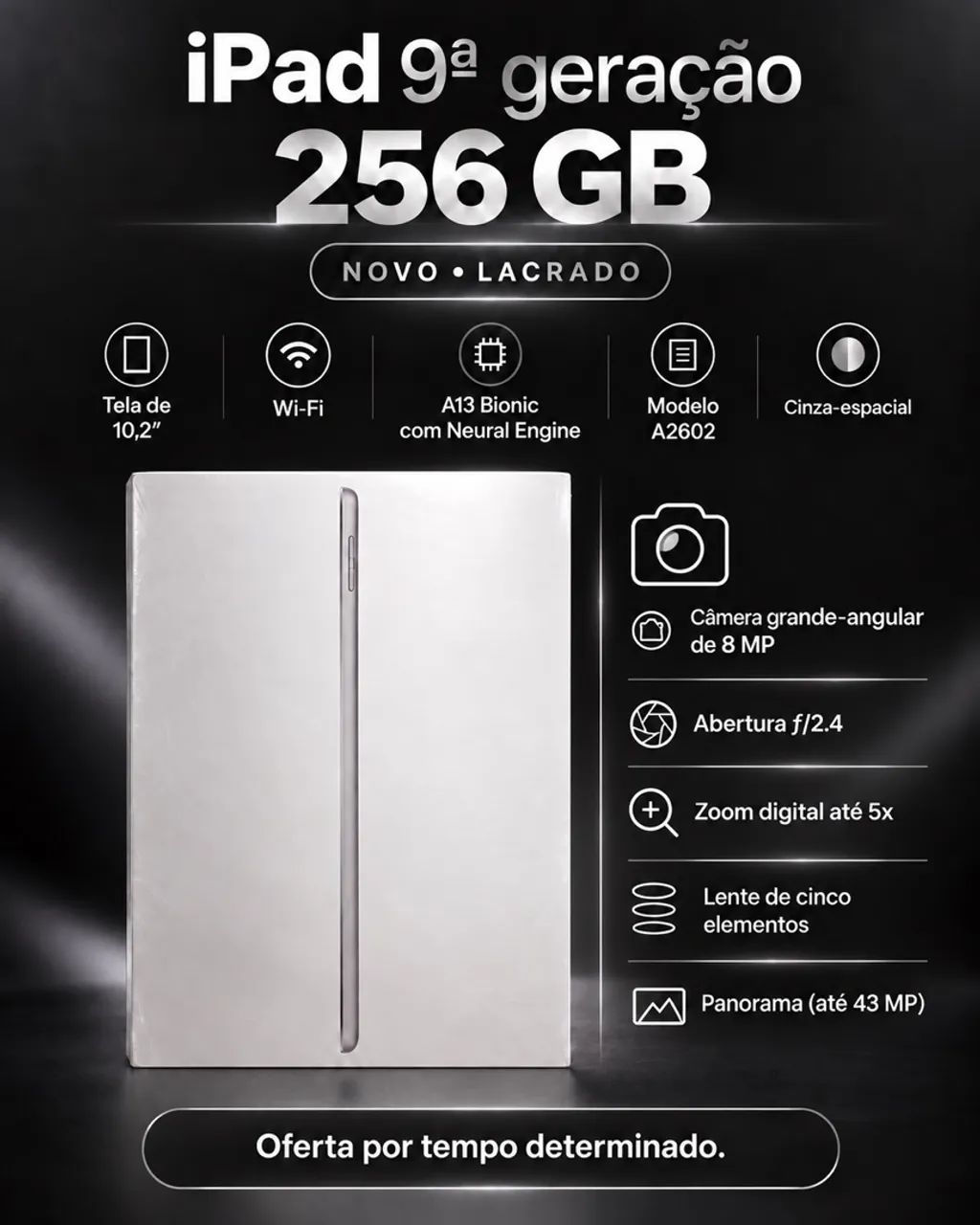 iPad (9ª geração) - 256 GB ( LACRADO)
