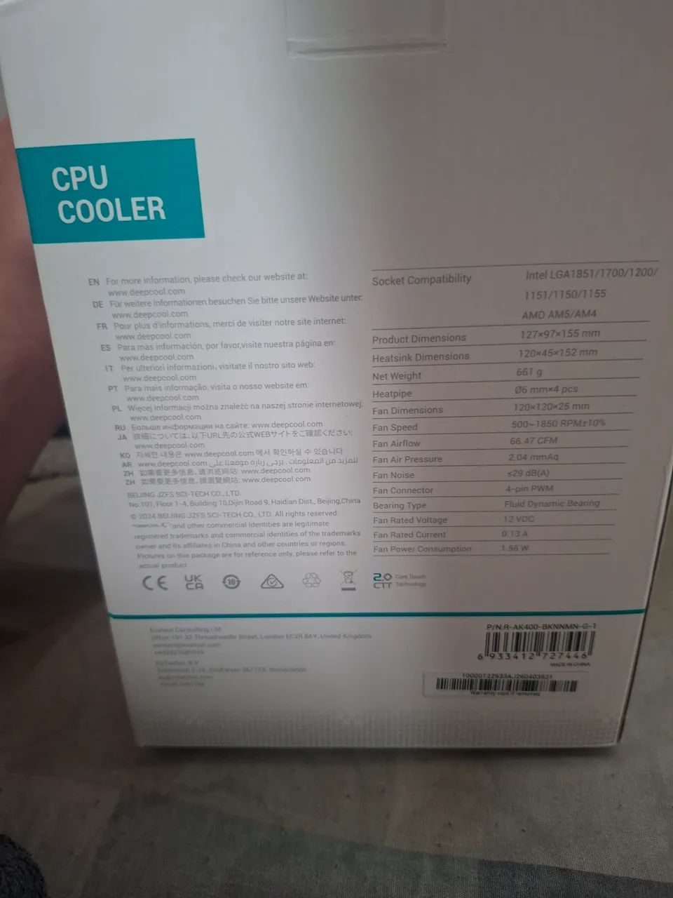 Cooler ak400 deepcool - Foto 2
