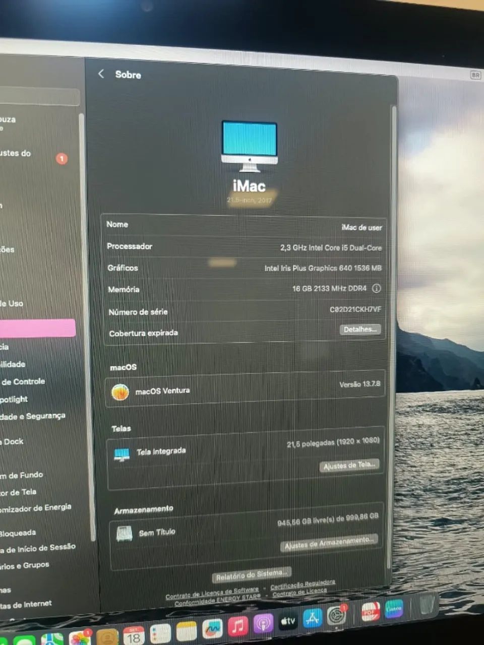 iMac Apple 21.5" (2017) - Intel i5 / 16GB RAM / 1TB HD - Excelente Estado - Foto 5