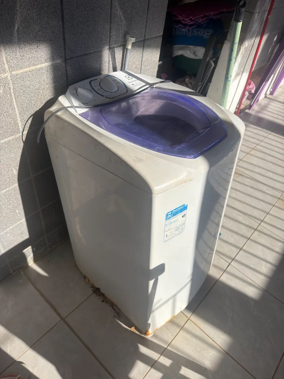 Máquina de lavar quebrada 