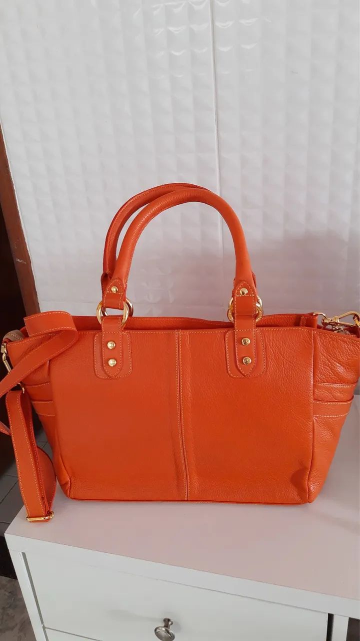 Bolsa de couro legítimo  - Foto 4