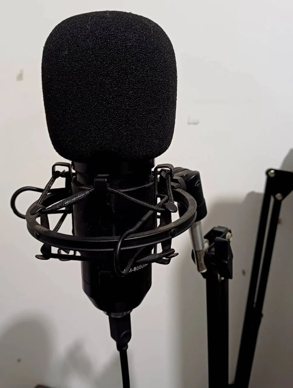 Kit Microfone Estúdio BM 800 USB + Pop Filter + aranha + braço usb