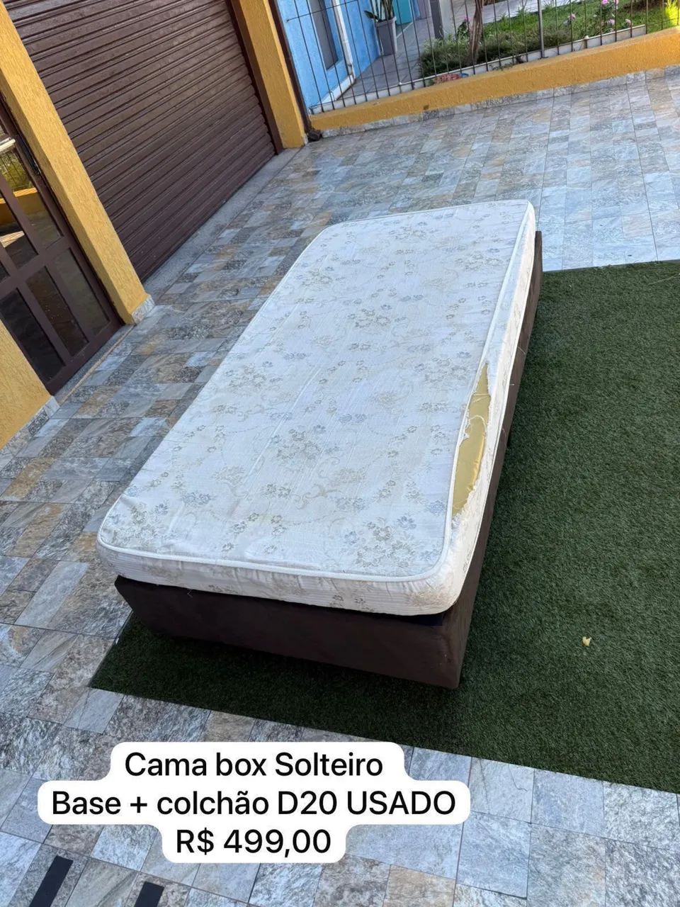 Cama box Solteiro USADO D20 -  ENTREGO 