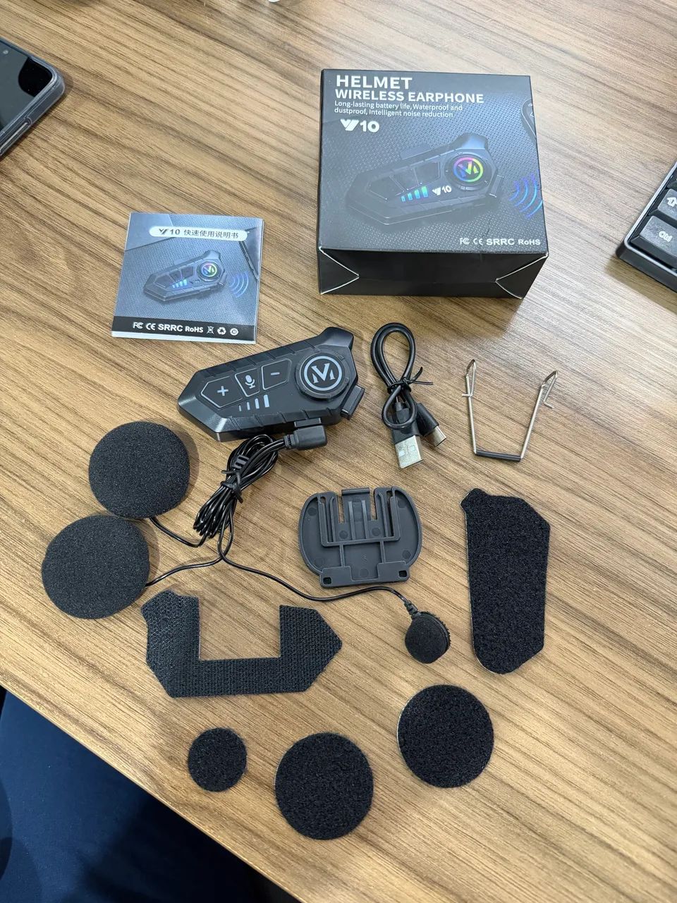 Fone De Ouvido Para Capacete Intercomunicador Bluetooth  - Foto 2