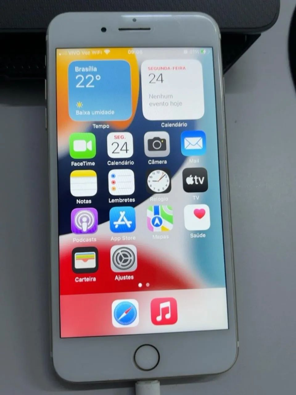 iPhone 7 Plus 128GB Dourado - Bateria 100% - Foto 2