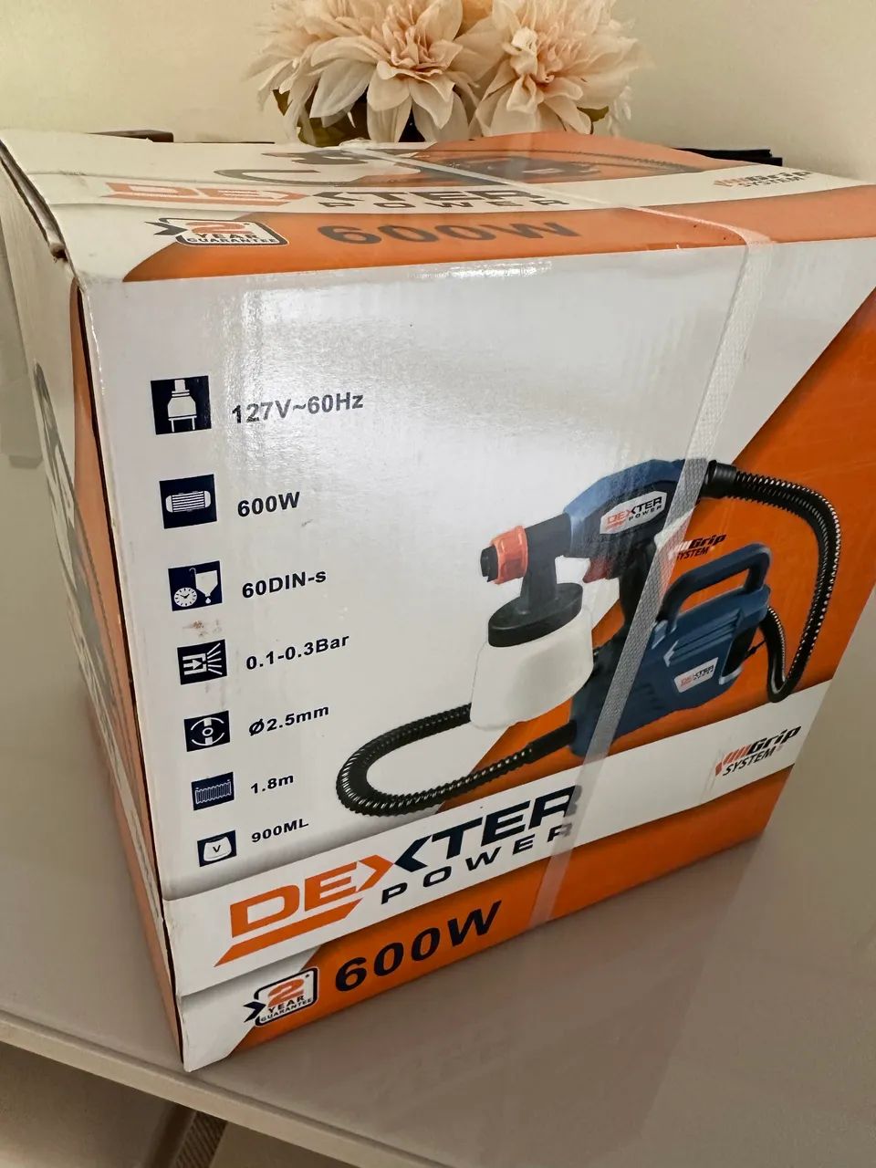 Pistola de Pintura Elétrica Dexter, modelo HVLP de 600W - Foto 3