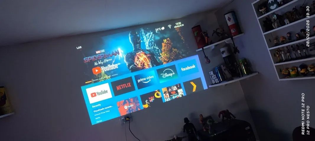 Projetor Bettdow Wifi6 4K Full HD 1080p 15000lm - Foto 4
