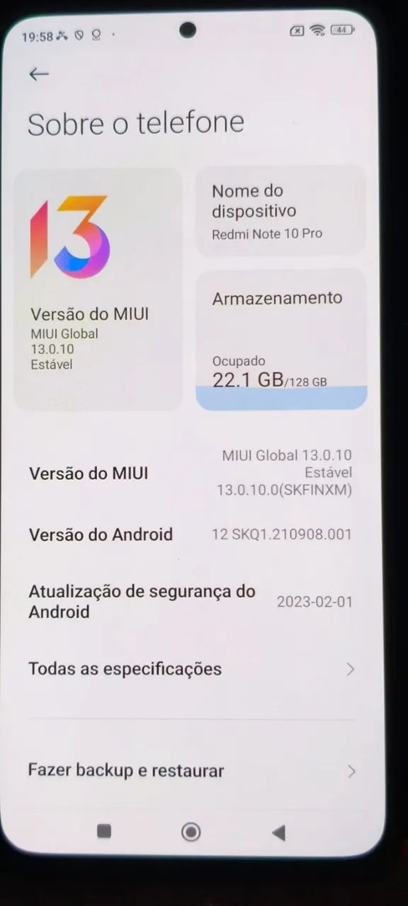 Xiaomi Redmi Note 10 Pro 128GB 8GB RAM IMPECÁVEL - Foto 5