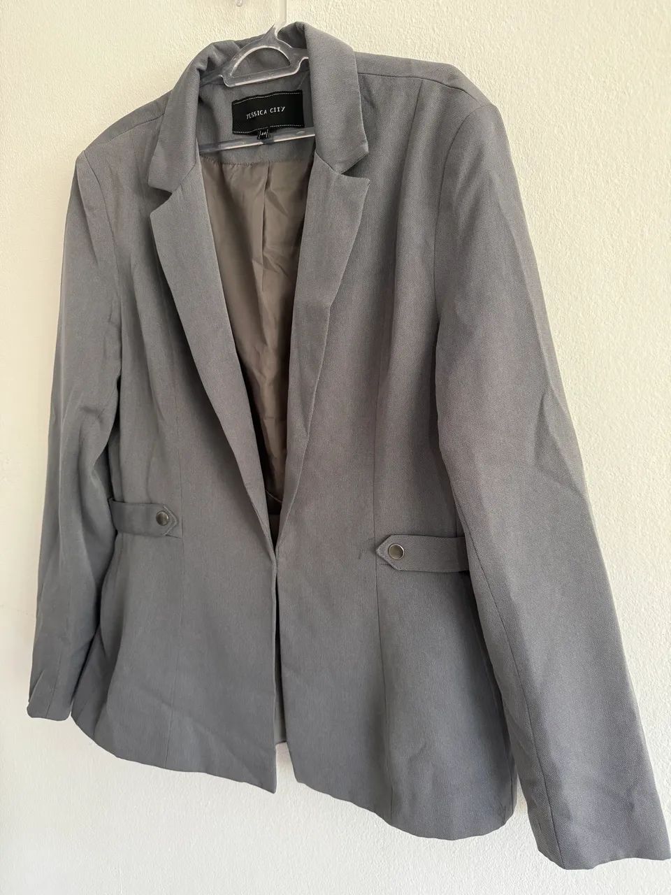 Blazer feminino cinza - Foto 2