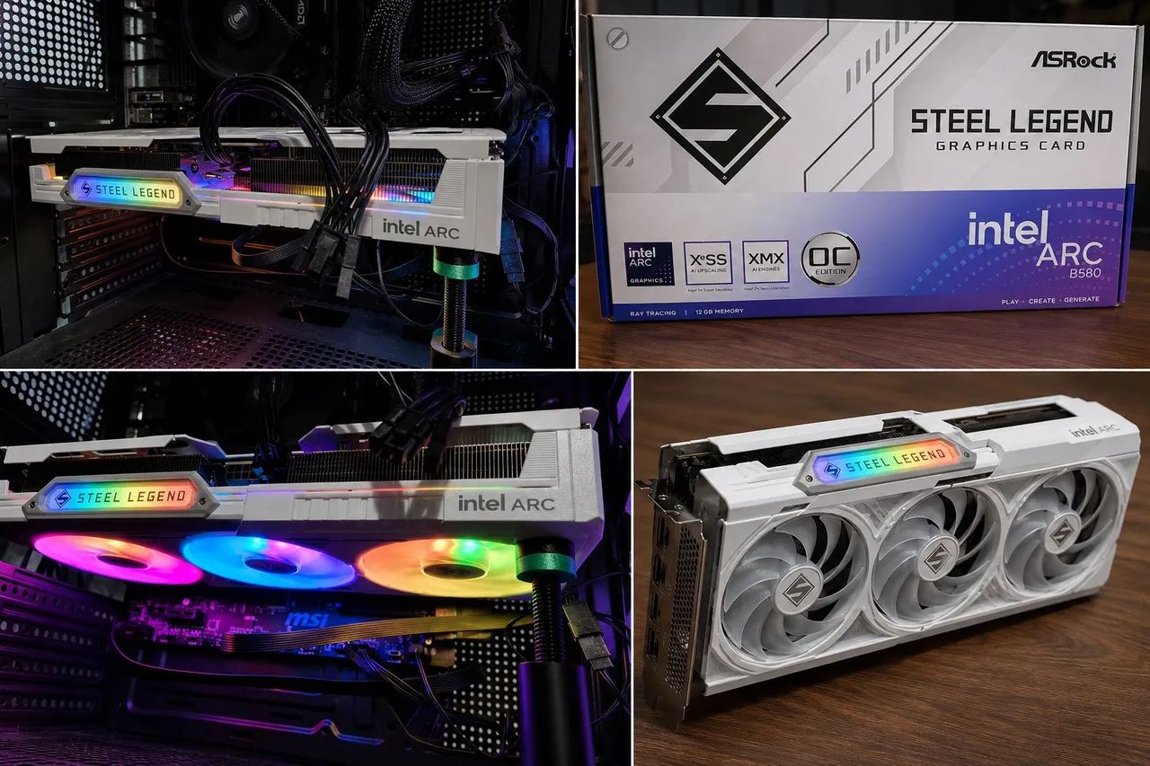 ASRock Arc B580 12 GB Steel Legend - Foto 2