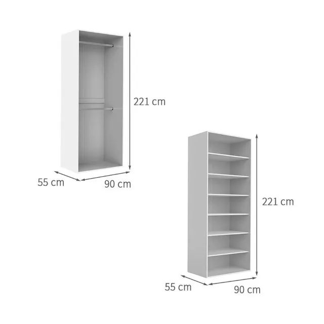 Guarda-Roupa Modulado Tuyô Branco - Foto 3