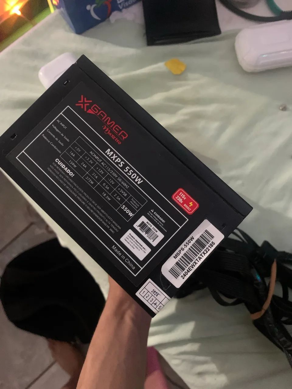 fonte 550 w generica gamer maxxtro  - Foto 3