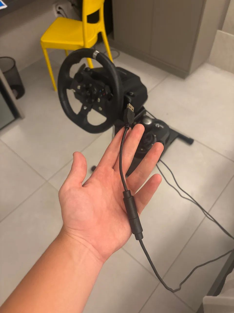 Volante Logitech G920, marcha manual, pedais e suporte para volante para Xbox e pc - Foto 5