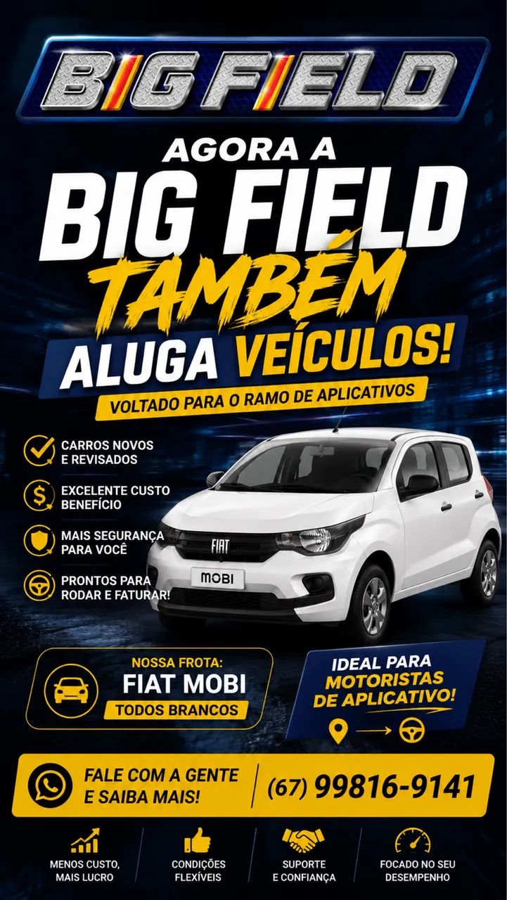 Alugo VEICULO para aplicativo