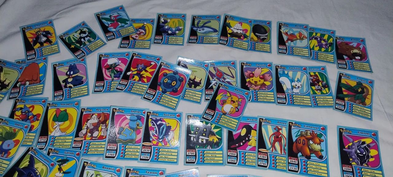 Lote 55 mini Cards Pokémon antigo  - Foto 3