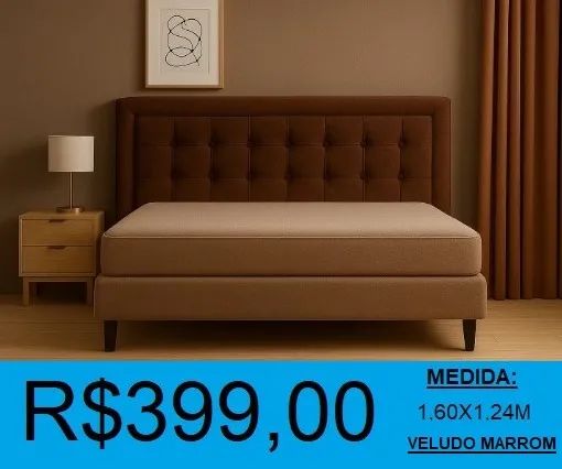 Cabeceira queen estofada linda - temos a pronta entrega 