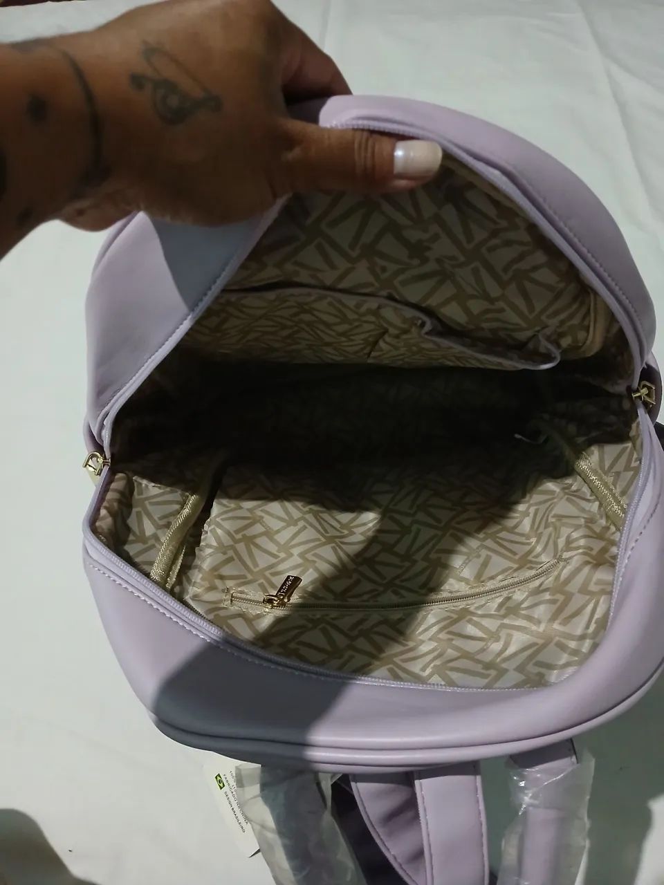 Mochila social lilás  - Foto 4