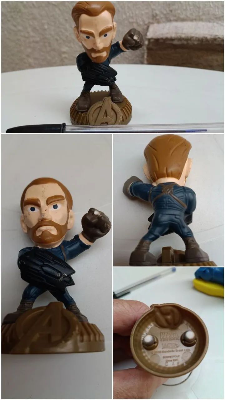 Capitão América. Boneco Lacta