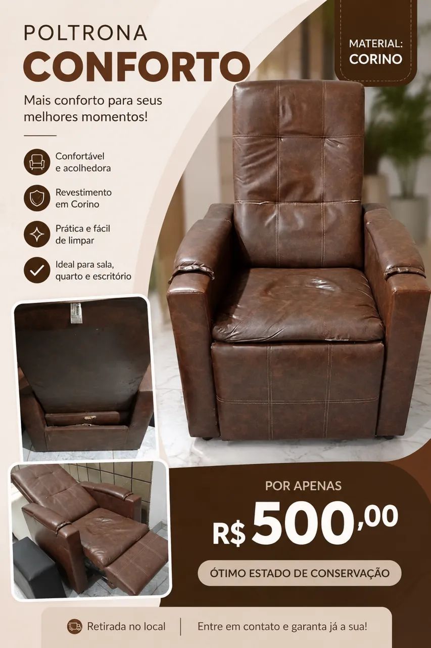 Vendo poltronas seminovas no precinho  - Foto 2