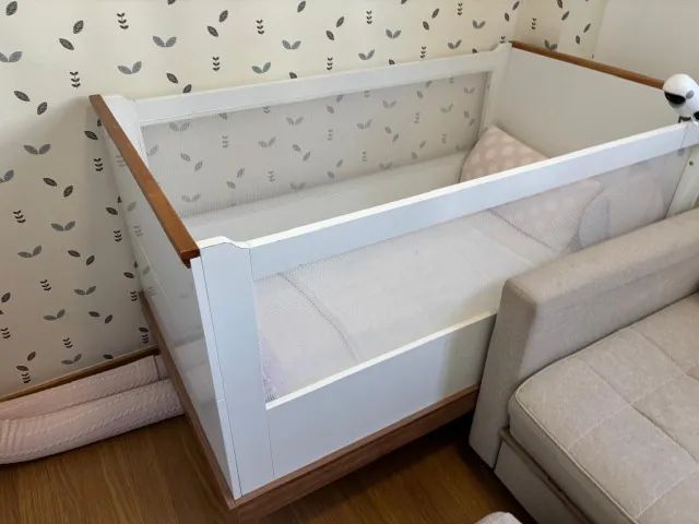 Berço Retrô Mini Cama 2 em 1 Canção de Ninar Divicar ? Anti-refluxo, vira mini cama - Foto 4