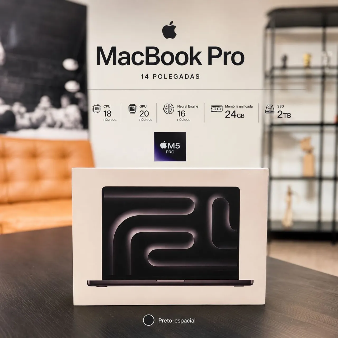 MacBook Pro 2026 - M5 Pro 14pol. 1TB SSD 24gb de ram | Black