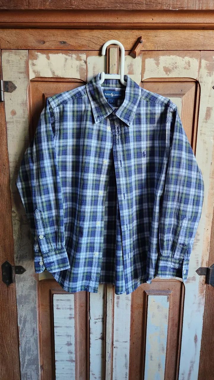 Camisa Xadrez Ralph Lauren 6 anos