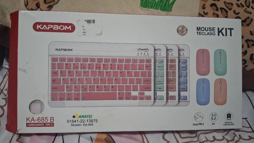Teclado sem fio, Bluetooth. Ideal para tablet e celular. - Foto 3