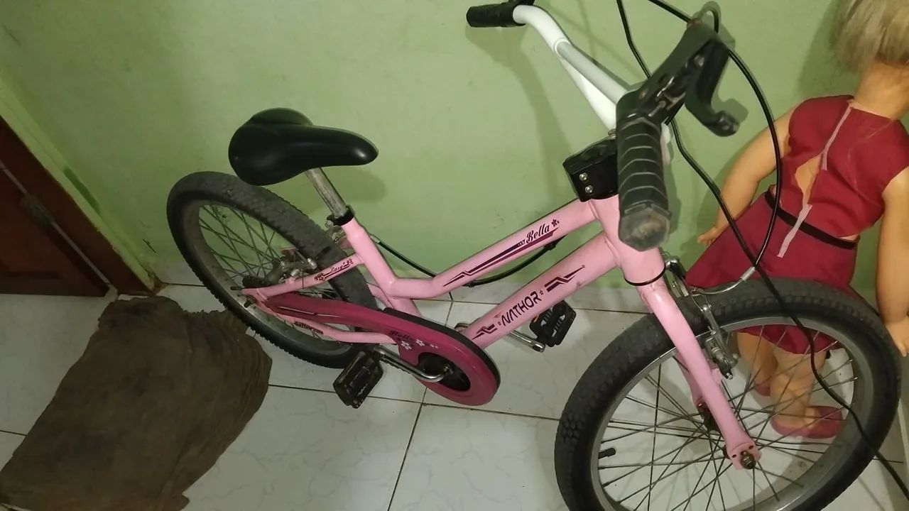 Bicicleta infantil feminina Rosa - Foto 3