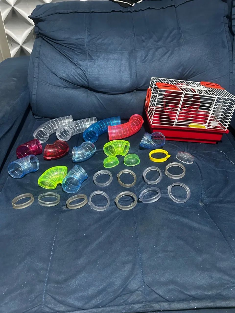 Gaiola para hamster com acessórios