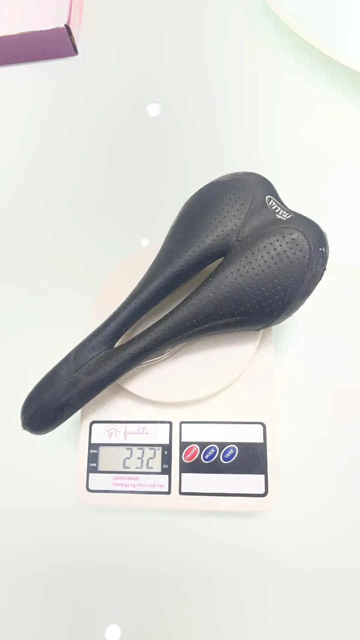 Selim Selle Italia SLR Fibra de Carbono Gel Vazado 135mm Banco Bicicleta MTB Estrada 234Gr - Foto 2