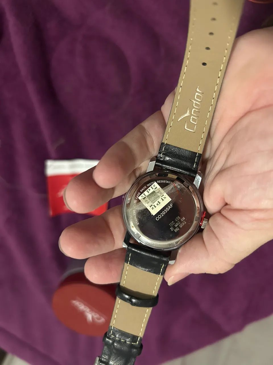 Relógio Condor Masculino - Pulseira de Couro NOVO - Foto 3