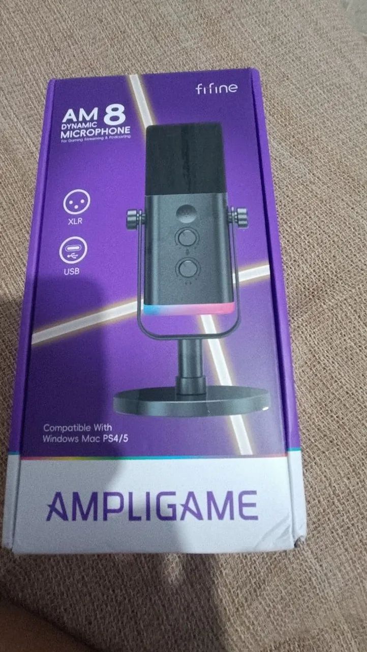 Microfone gamer fifine AM8