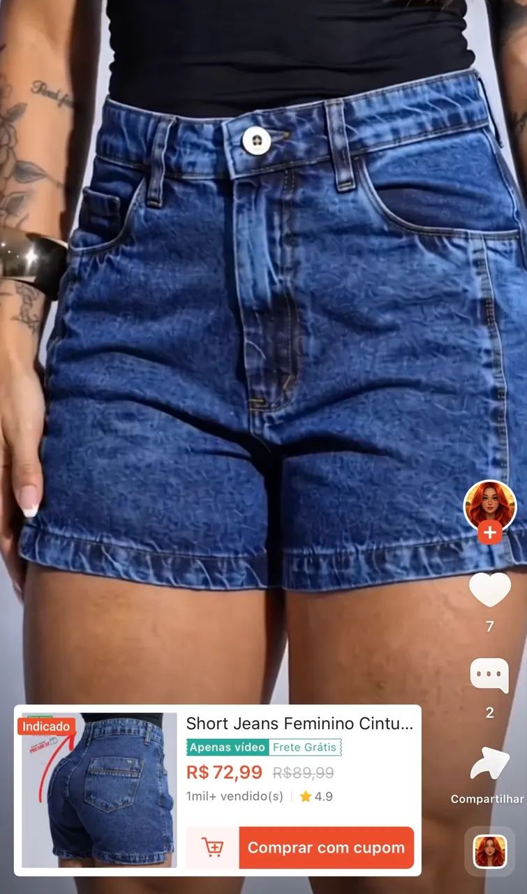 Dois shorts jeans novos n 38 - Foto 5