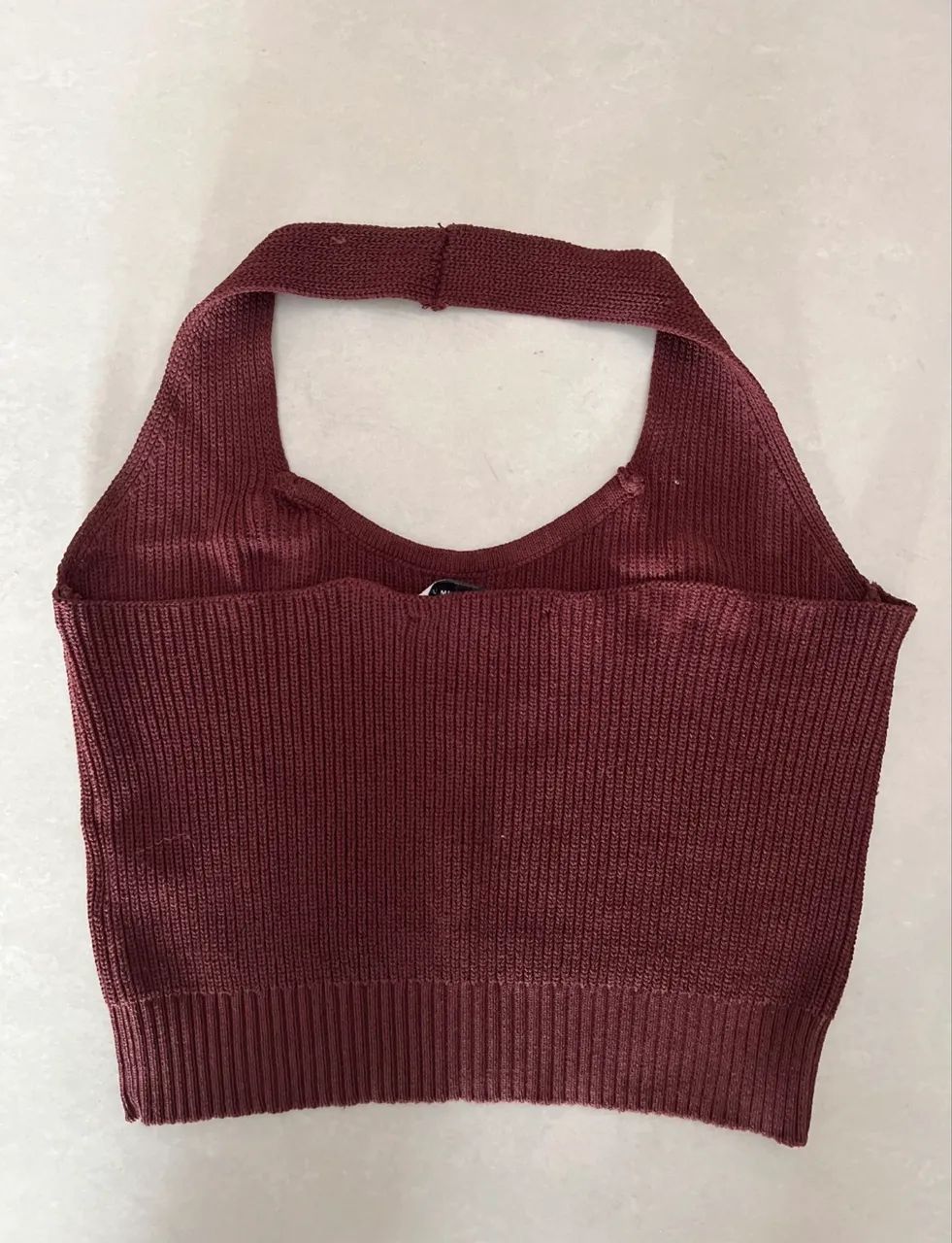 Top Zara tricot canelado marrom - P - Foto 5