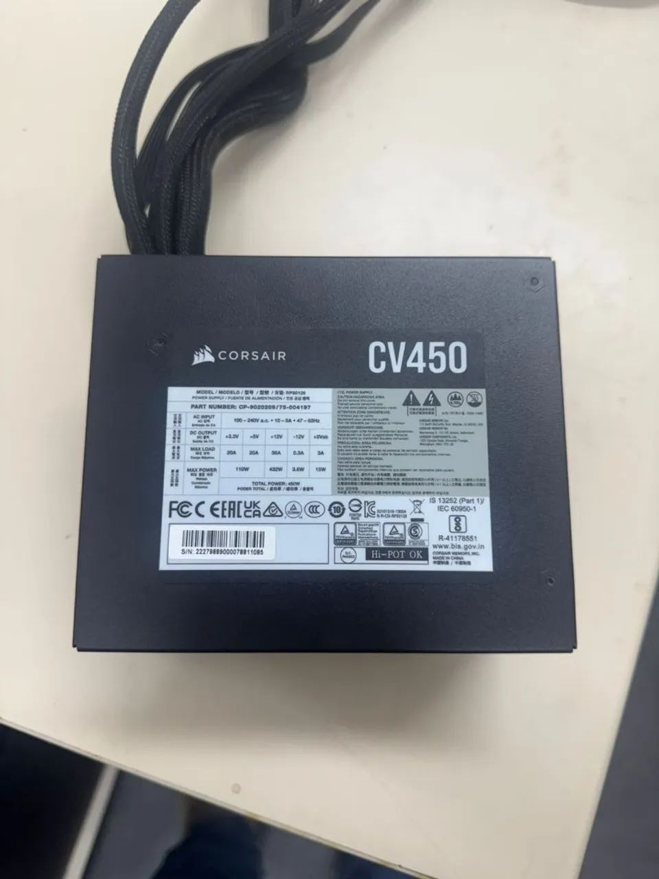 Fonte Corsair CV450 