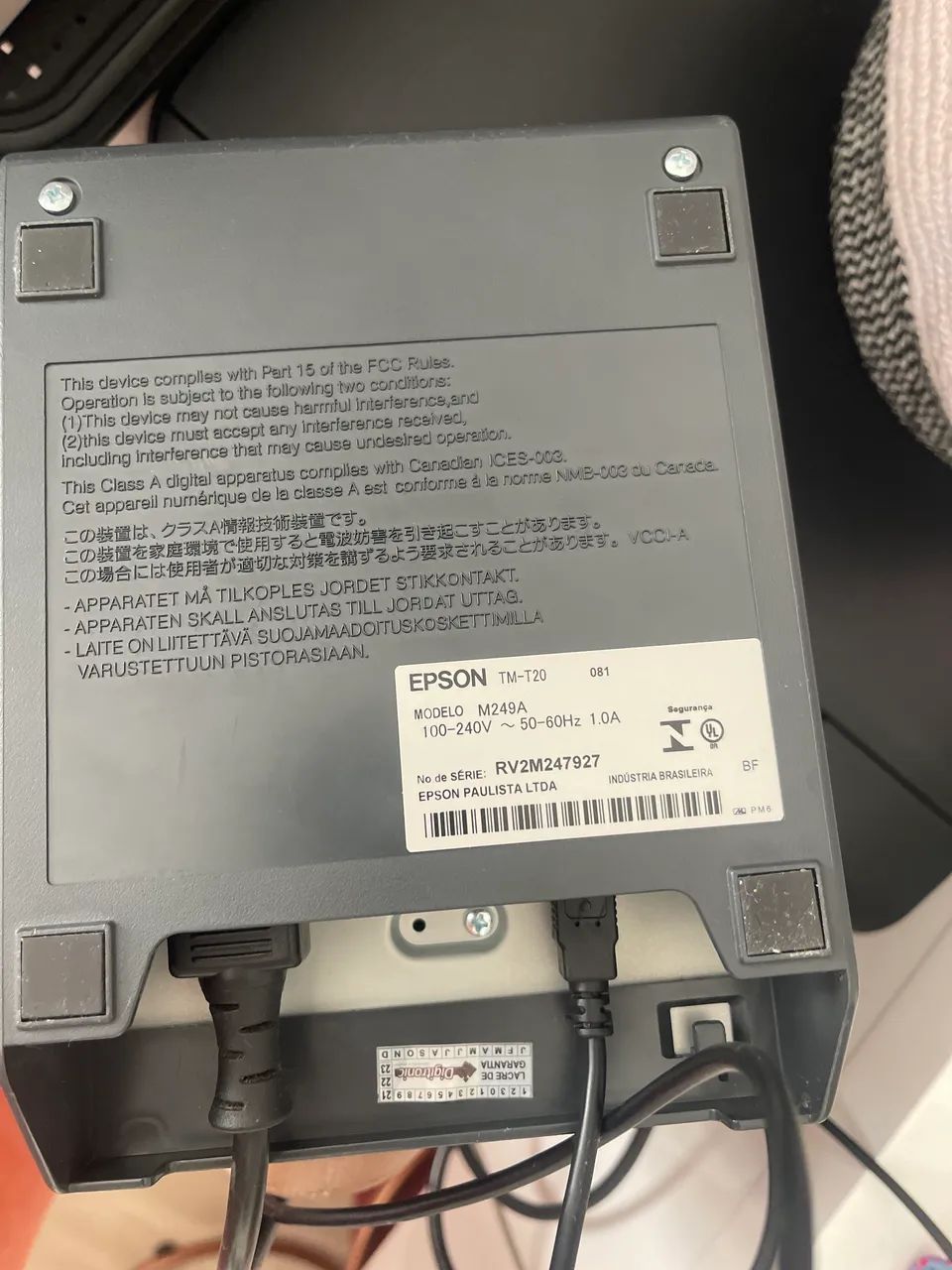 mpressora Epson Tm T20 M249a Cupom Usb  - Foto 2
