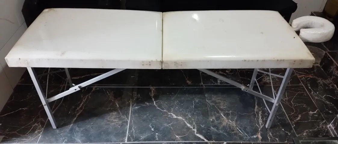 CAMA DE MASSAGEM E ESTÉTICA MALA/PORTÁTIL BRANCA MEKA MÓVEIS - Foto 2