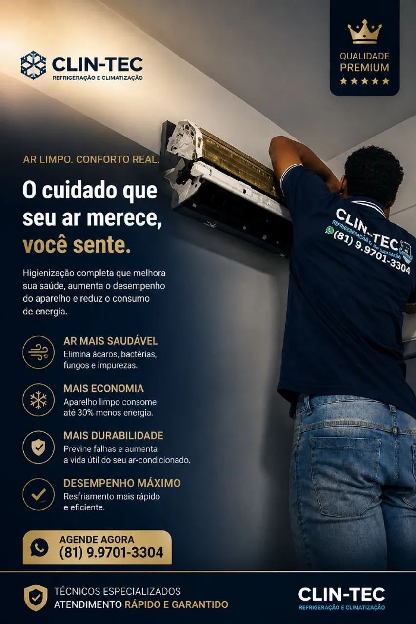 Instalação e manutenção de ar condicionado 