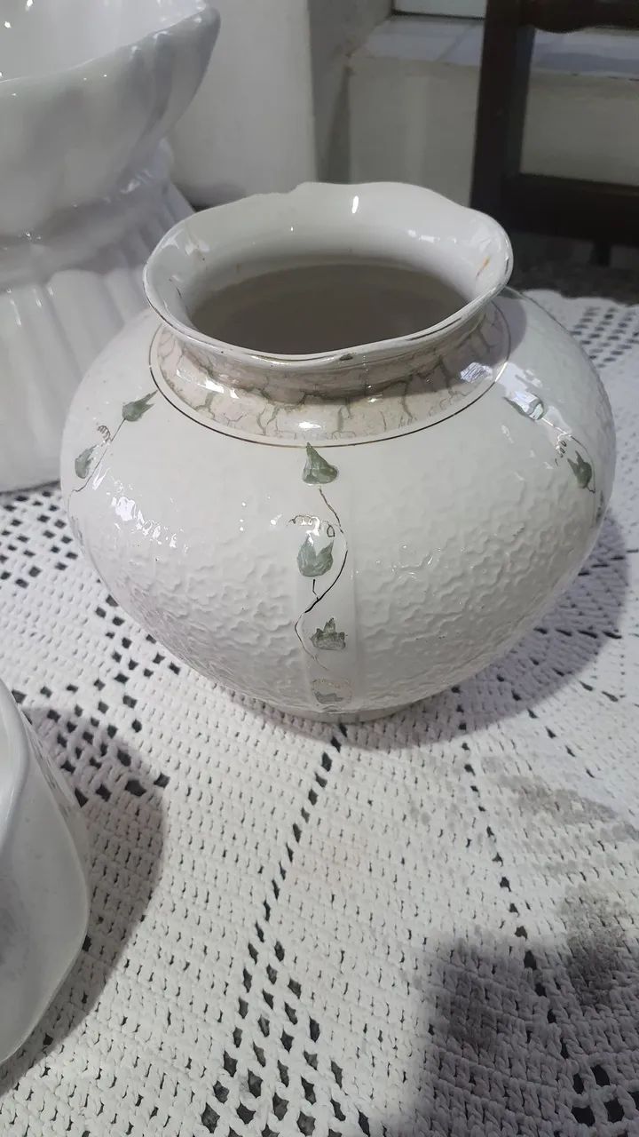 Vaso cachepô cerâmica antigo