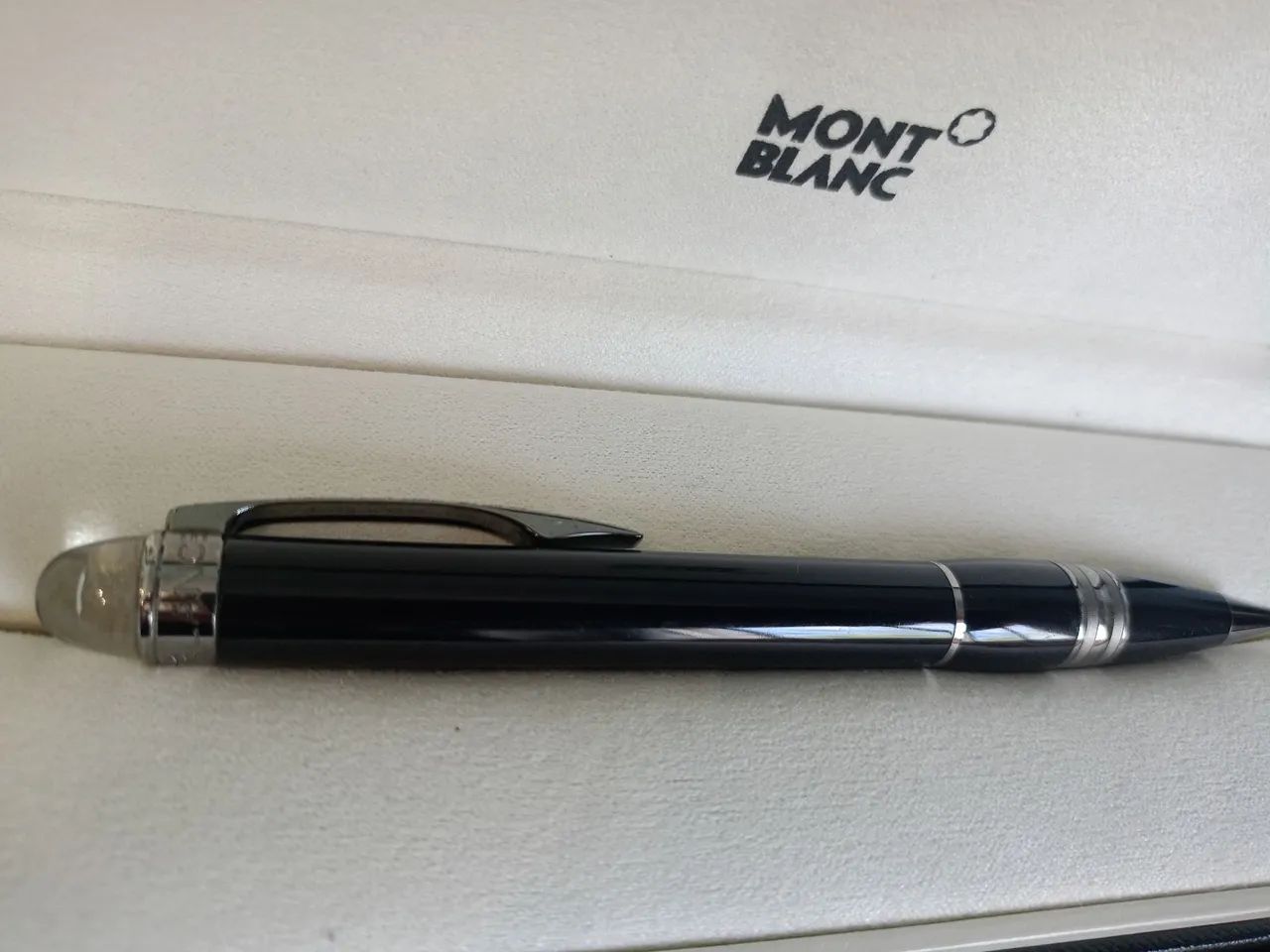 Caneta Montblanc StarWalker Midnight Black - original com estojo  - Foto 2