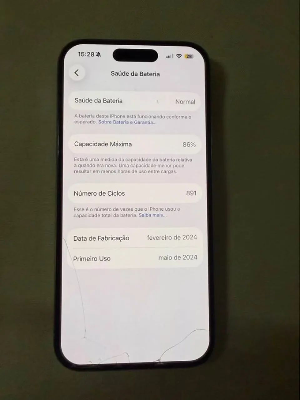 iPhone 15 Pro 256GB Titânio Branco - Impecável + Caixa + Acessórios - Foto 2