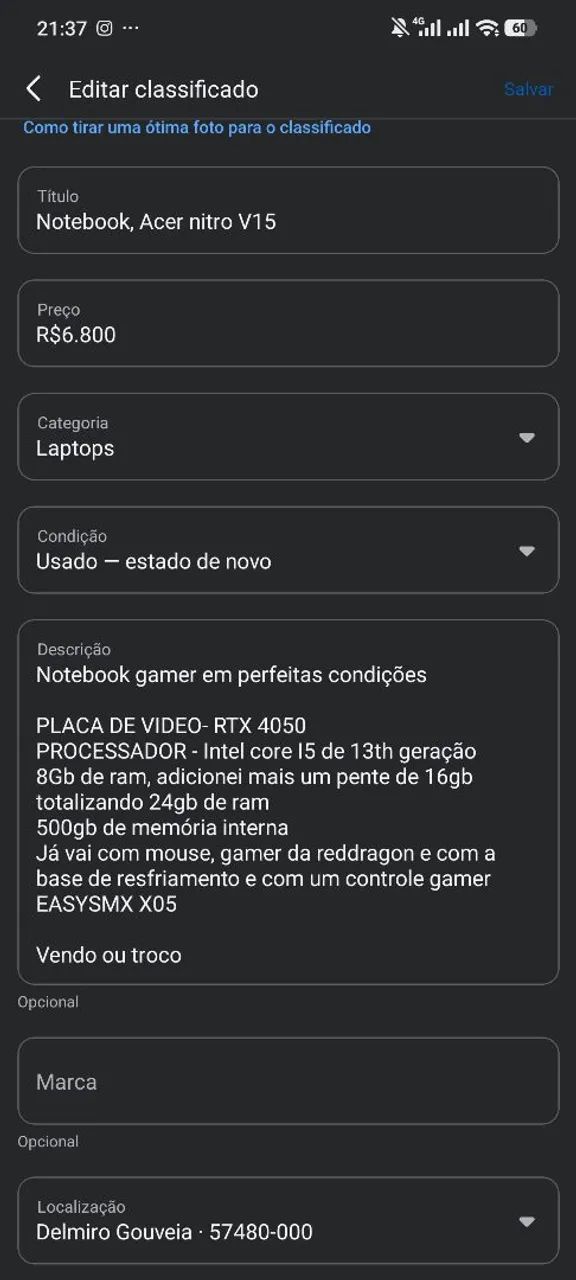 Acer nitro v15  - Foto 2