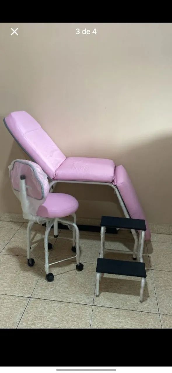 Kit Maca 3 Posições + Mocho + Escadinha 