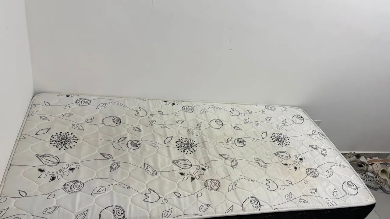 Cama box de solteiro (cama e colchão) - Foto 2