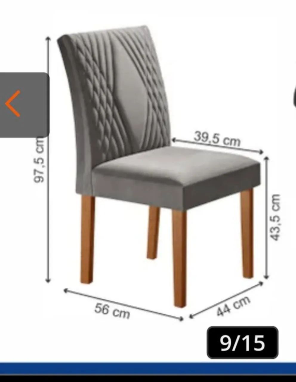 Mesa de jantar 4 cadeiras  - Foto 4