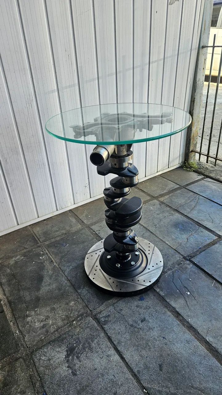 Conjunto  mesa de centro e banquetas decorativa  - Foto 3