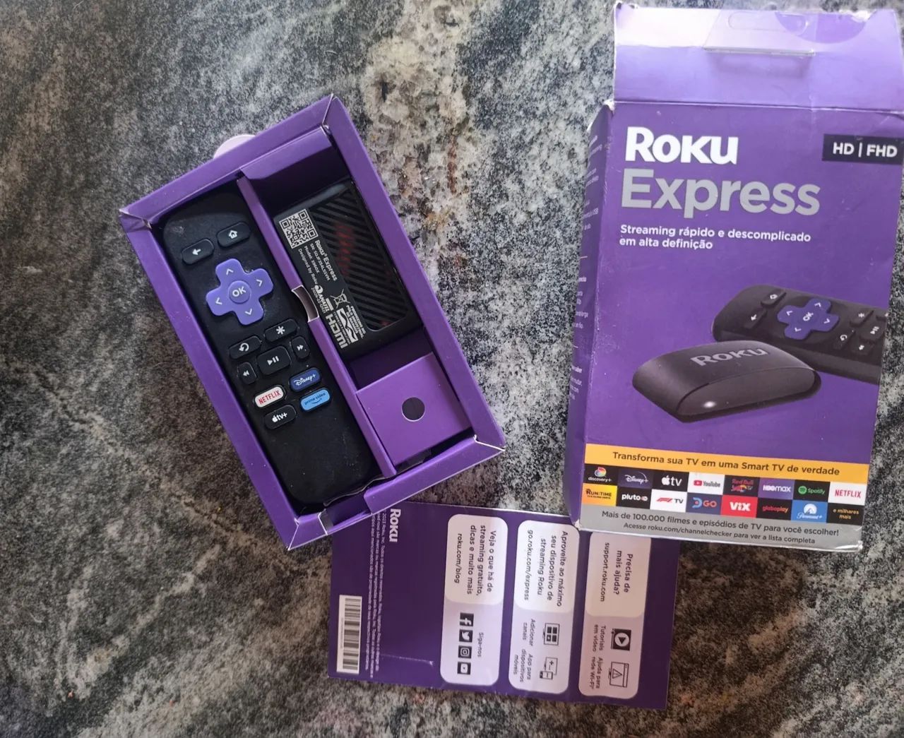 Roku Streaming Stick 3840BR HD Bluetooth Wi-fi Dual Band BAIXEI O VALOR PARA VENDER LOGO 